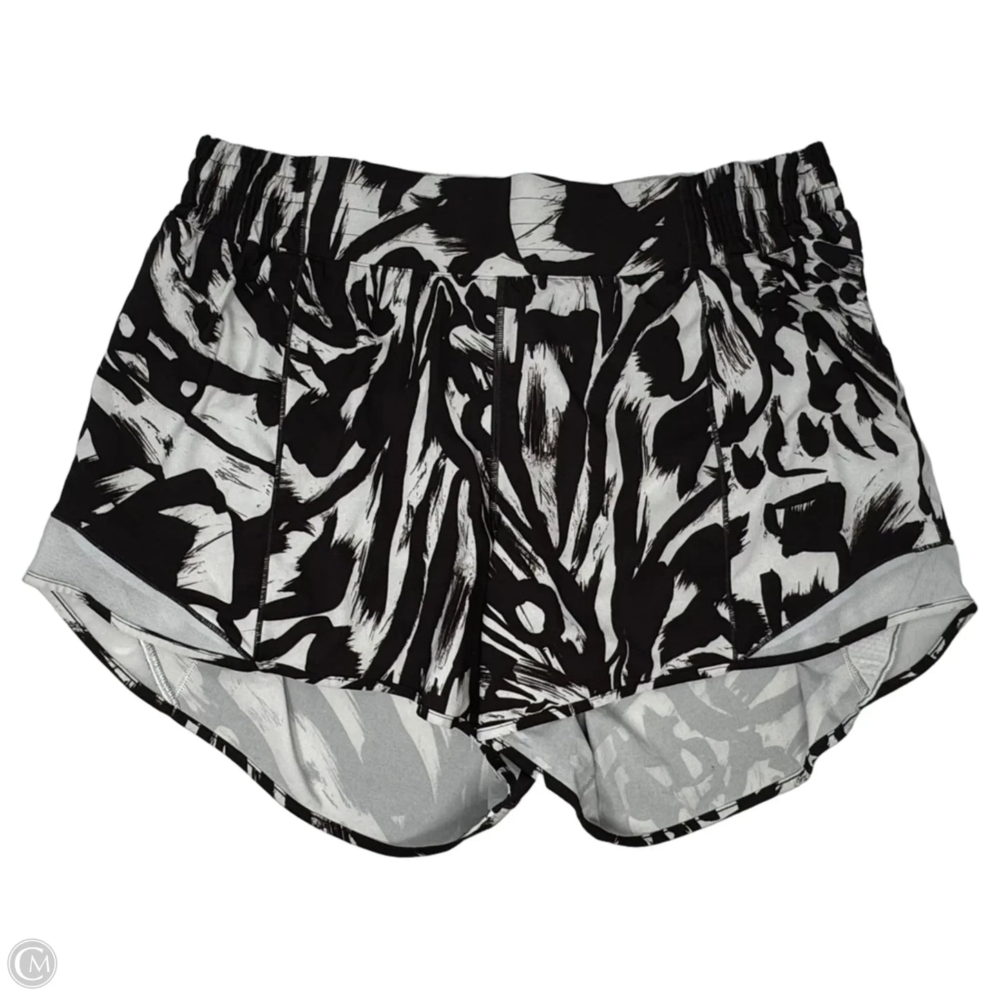 Athletic Shorts By Lululemon In Brown & Cream, Size: 14