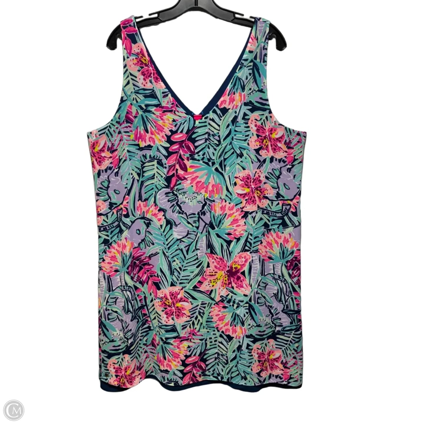 Reversible Dress Designer By Lilly Pulitzer In Tropical Print, Size: Xl