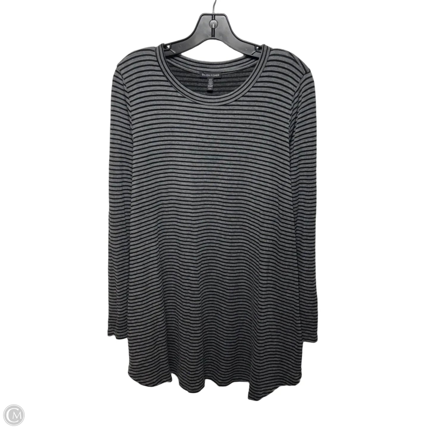 Tunic Long Sleeve By Eileen Fisher In Striped Pattern, Size: M