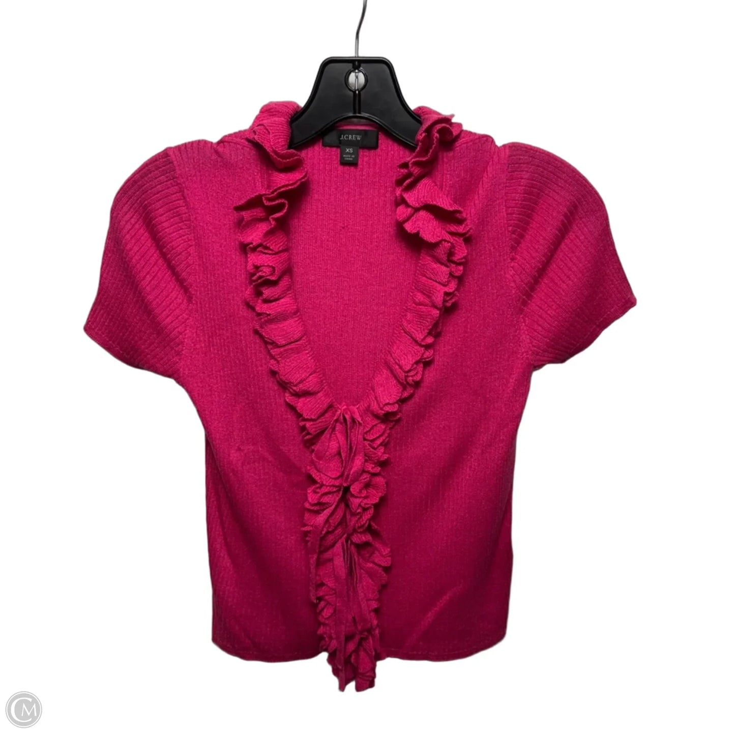 Silk-Cashmere Top Short Sleeve By J. Crew In Pink, Size: Xs