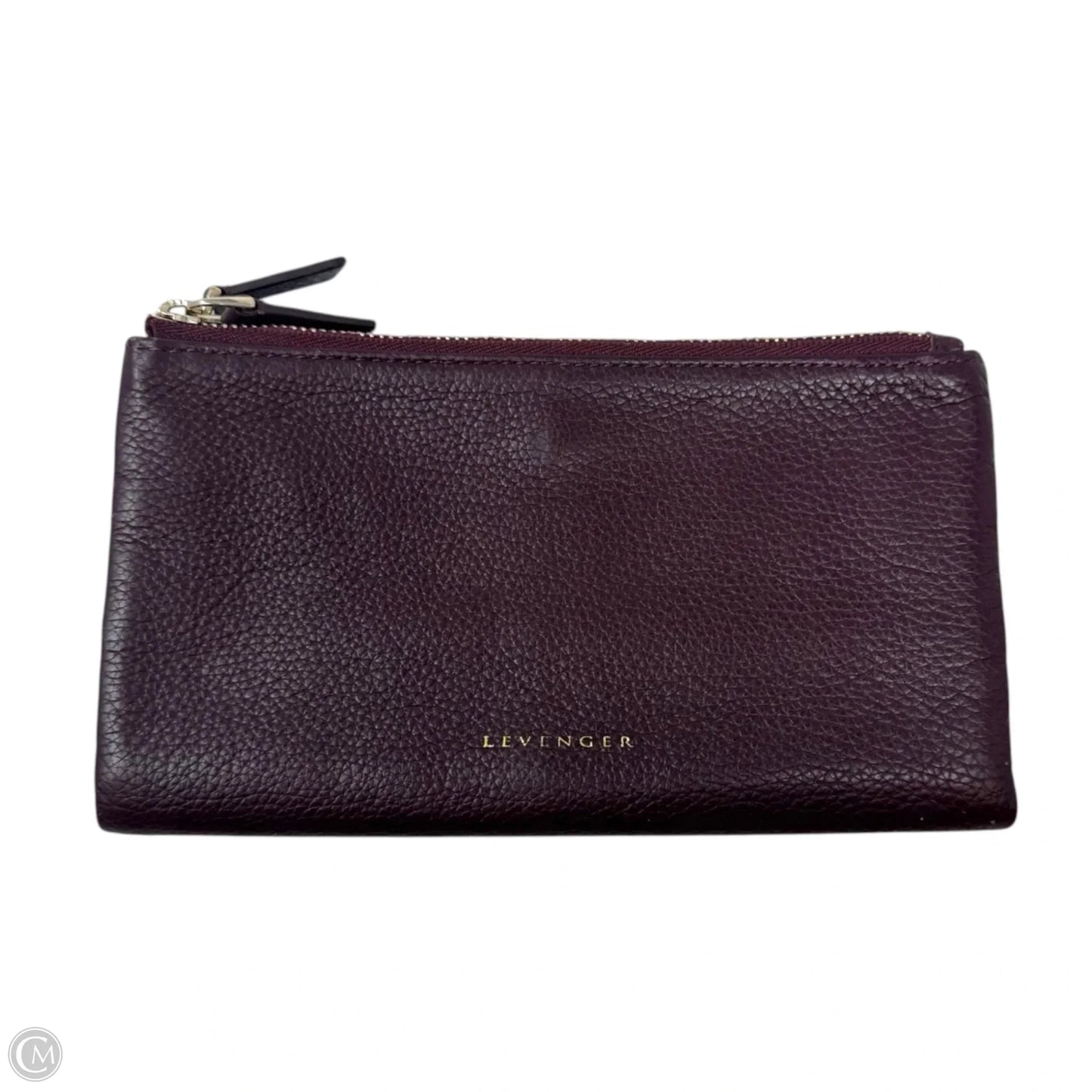 Bifold Snap Wallet Leather By Levenger, Size: Medium