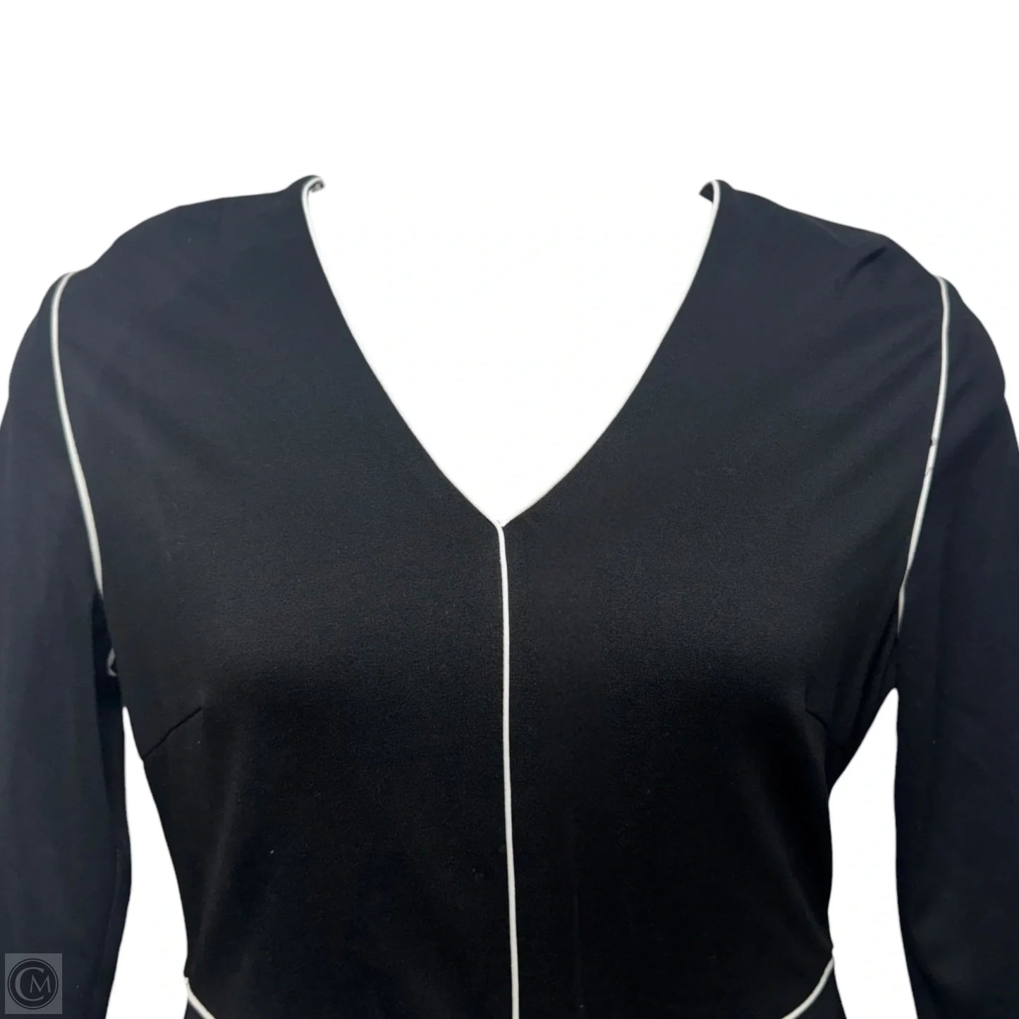 Dress Designer By Escada In Black & White, Size: 12 (42)