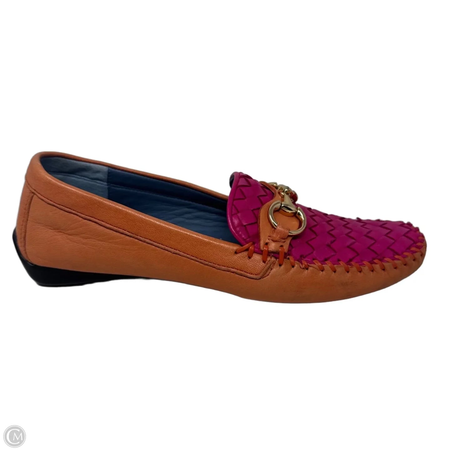 Perlata Driving Loafers By Robert Zur In Orange & Pink, Size: 8
