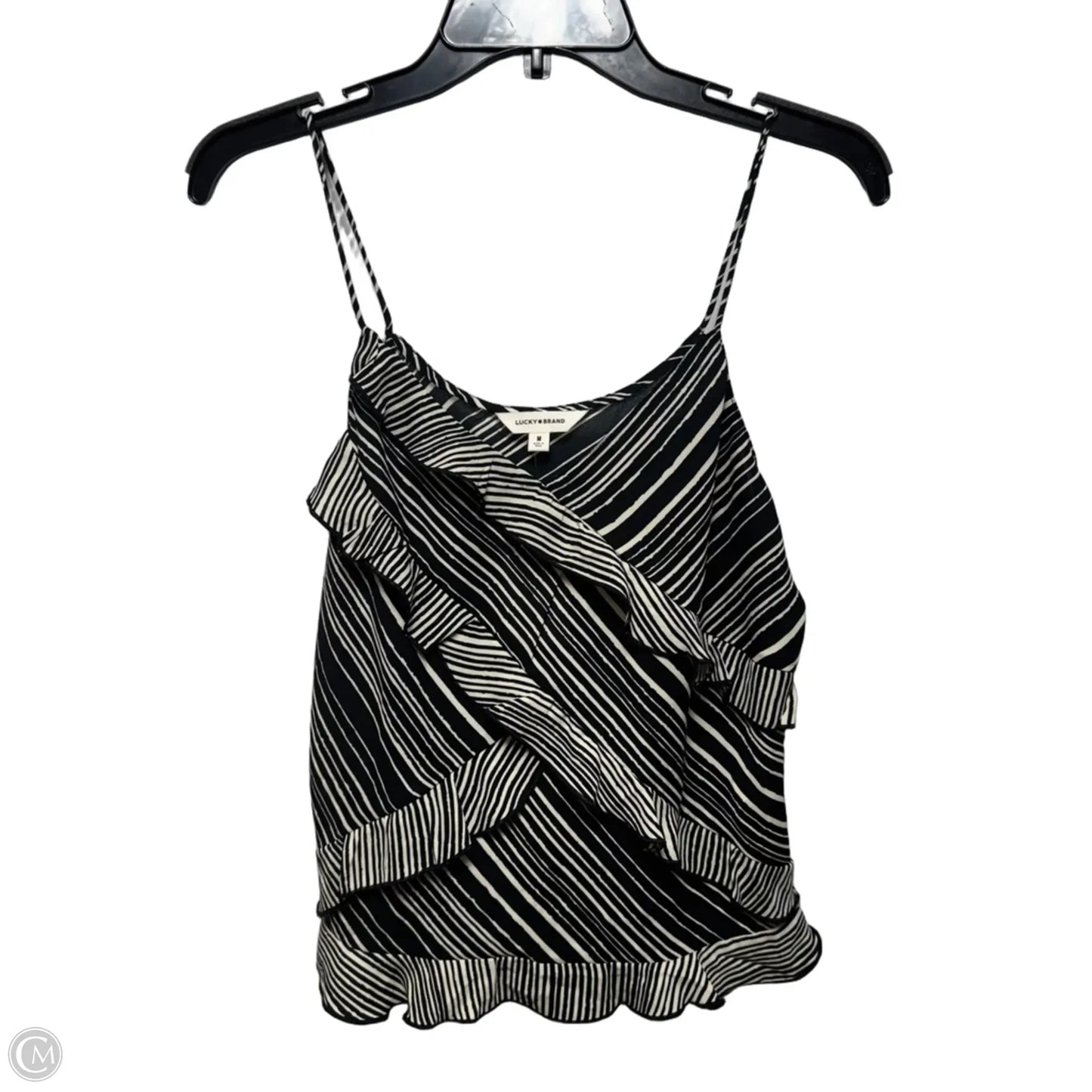 Top Sleeveless By Lucky Brand In Striped Pattern, Size: M