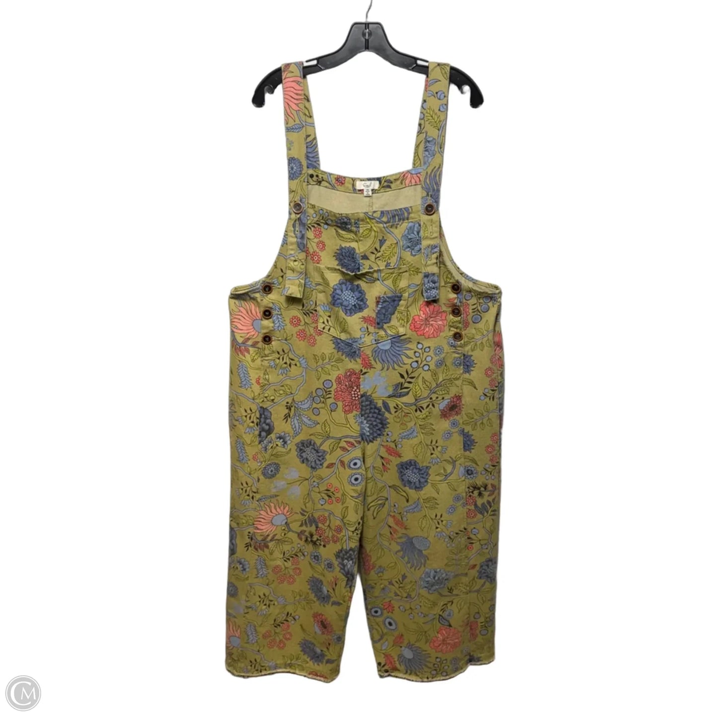 Overalls By Easel In Floral Print, Size: M