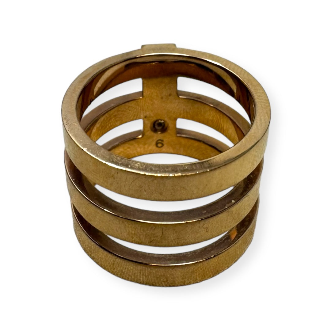 Tri Stack Wide Barrel Ring Designer By Michael Kors  Size: 6