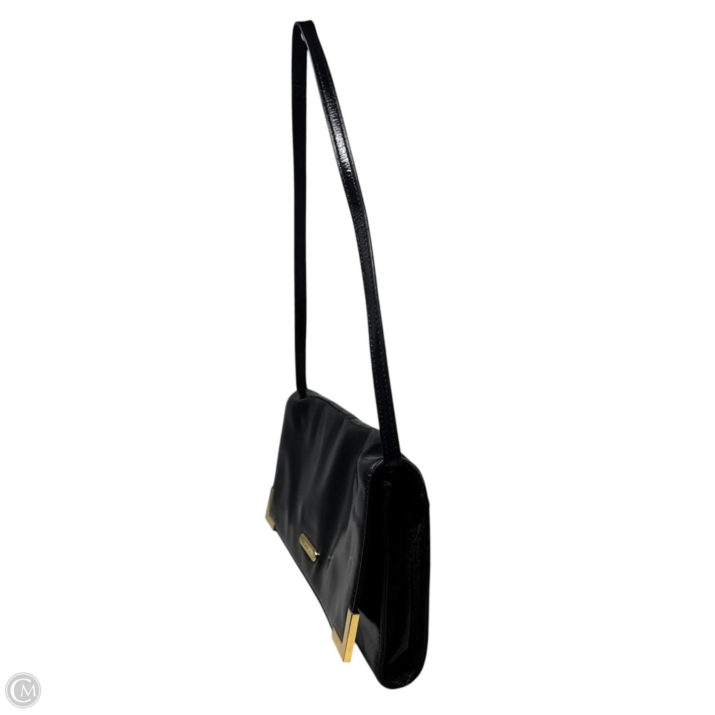 Patent Flap Shoulder Handbag Leather By Michael By Michael Kors, Size: Medium
