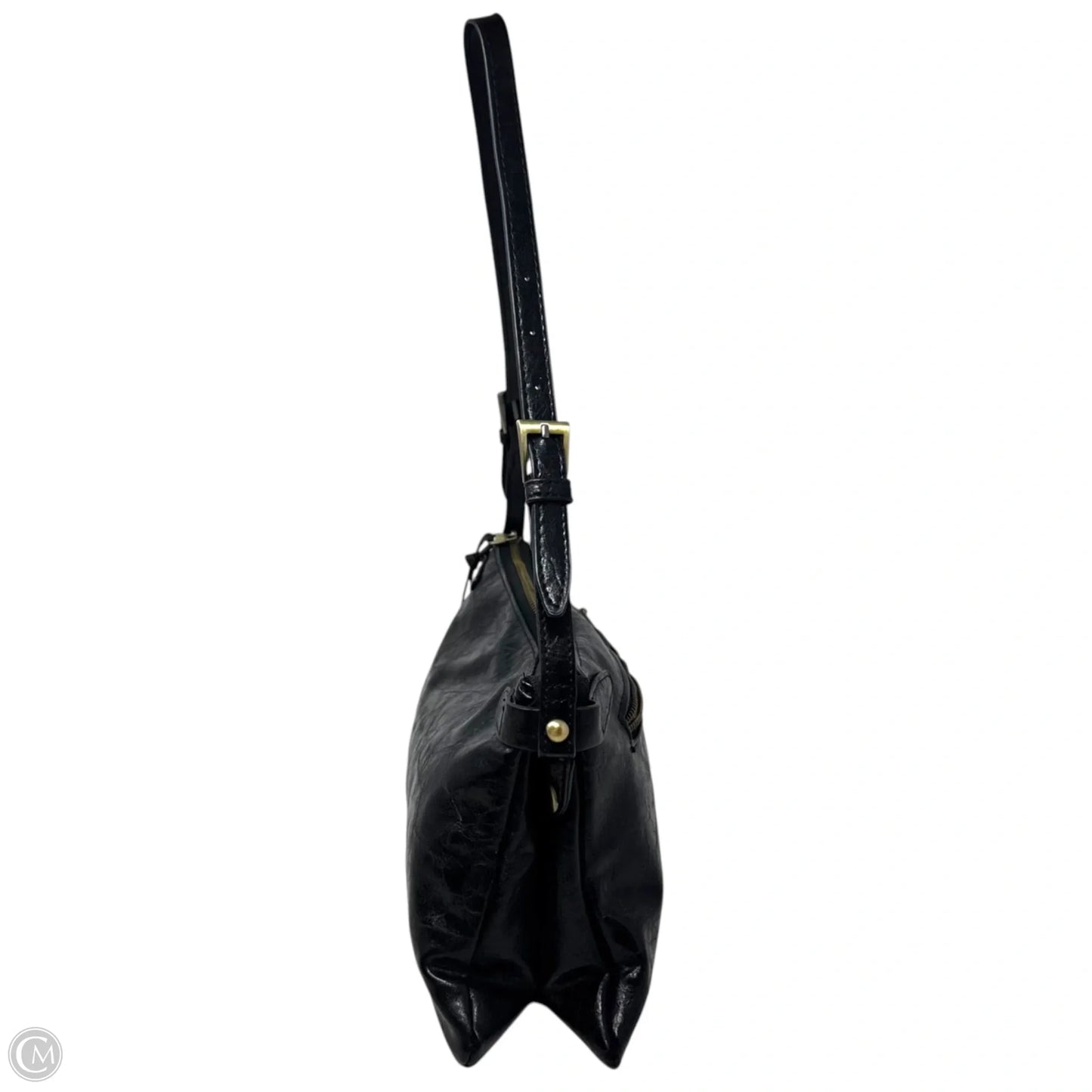 Wrinkle Patent Shoulder Handbag Leather By Joy Susan, Size: Medium