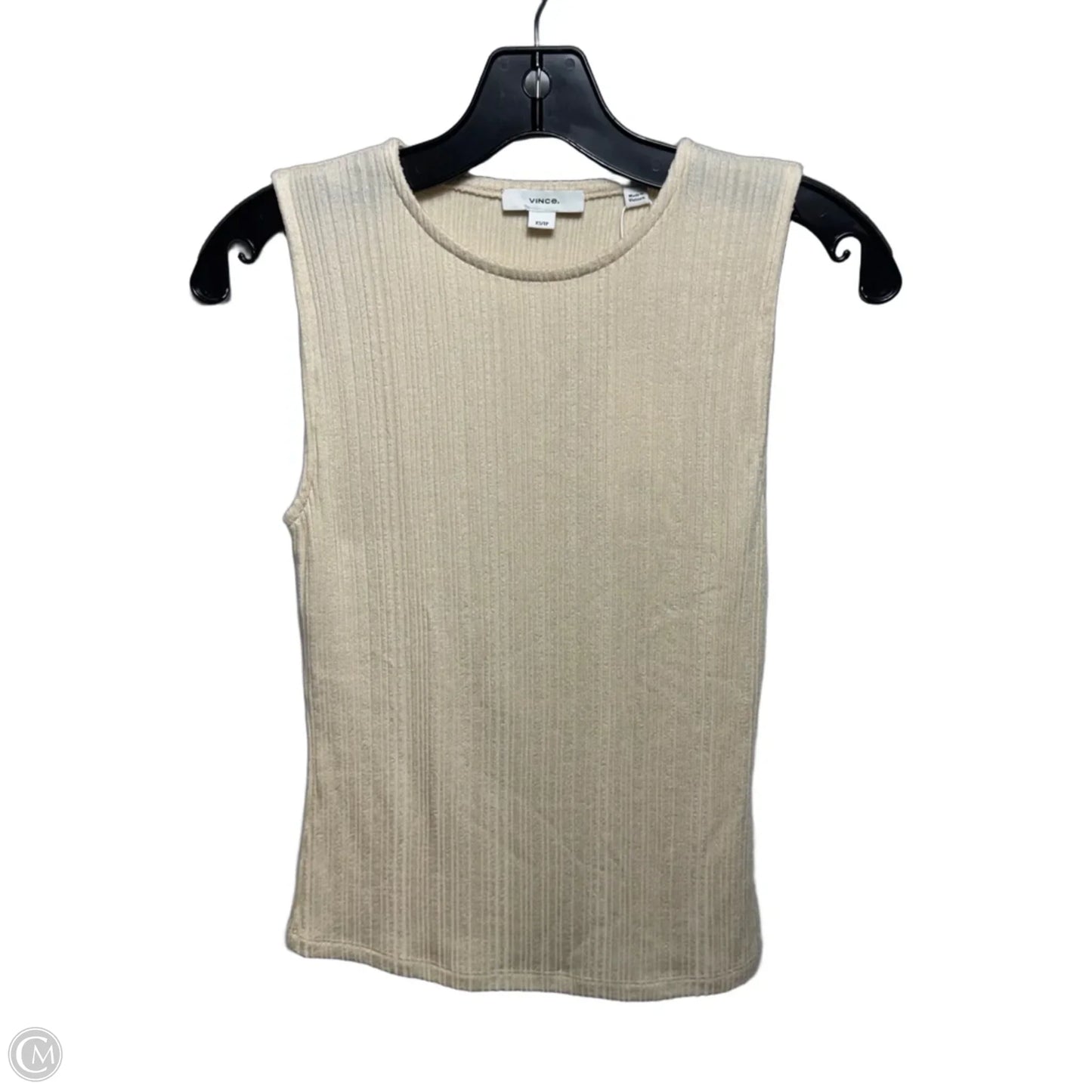Top Sleeveless By Vince In Cream, Size: Xs