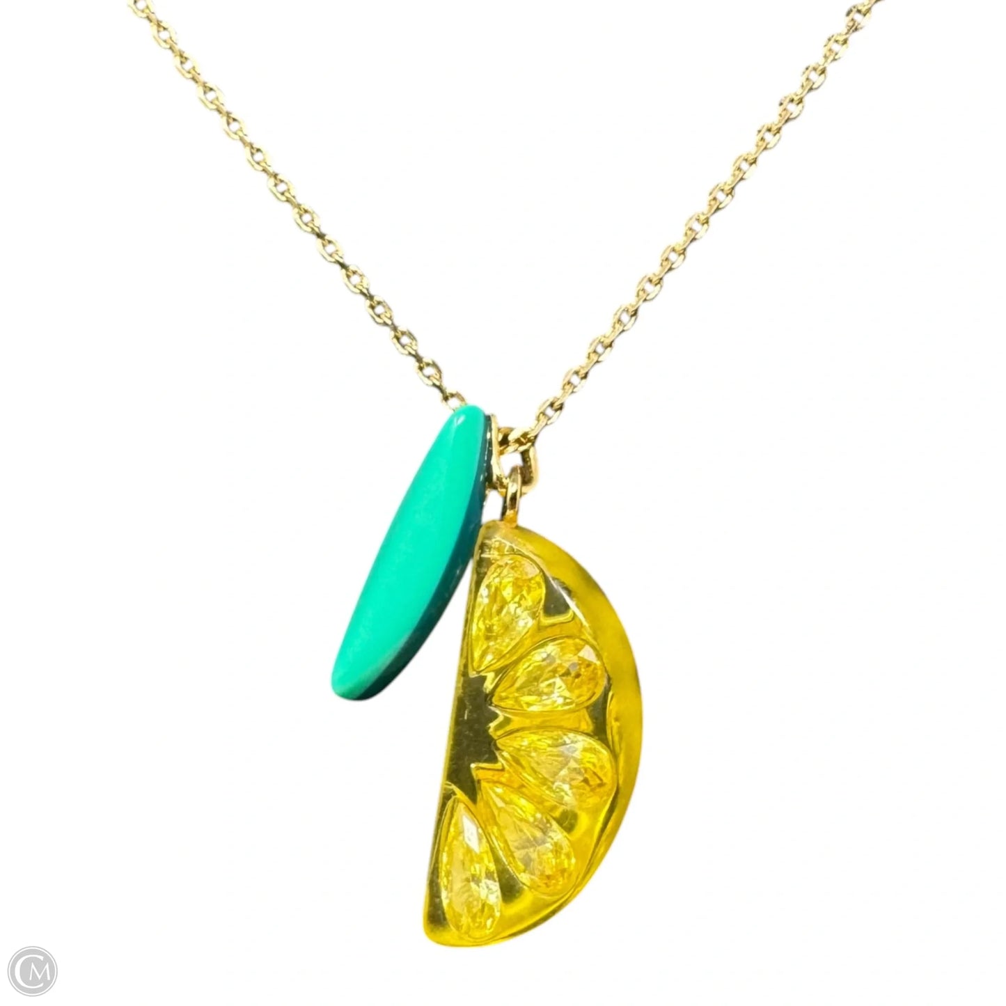 Tutti Fruity Lemon Slice Pendant Necklace Designer By Kate Spade