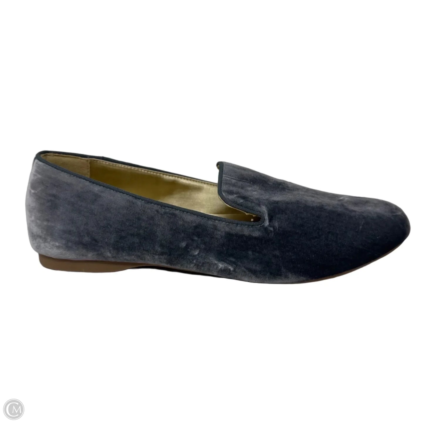 Starling Velvet Shoes Flats By Birdies In Grey, Size: 10