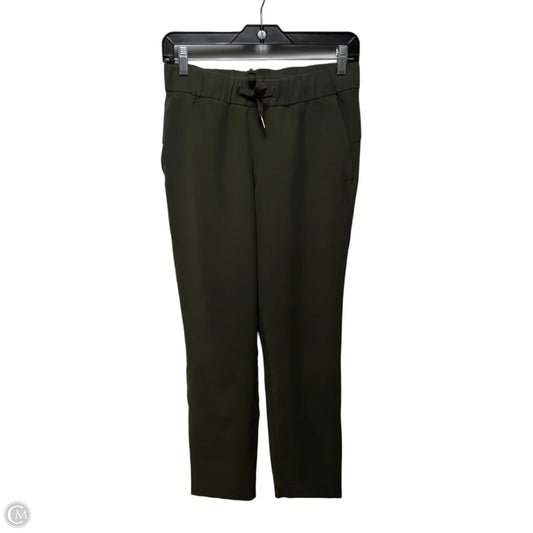 Athletic Pants By Lululemon In Green, Size: 4