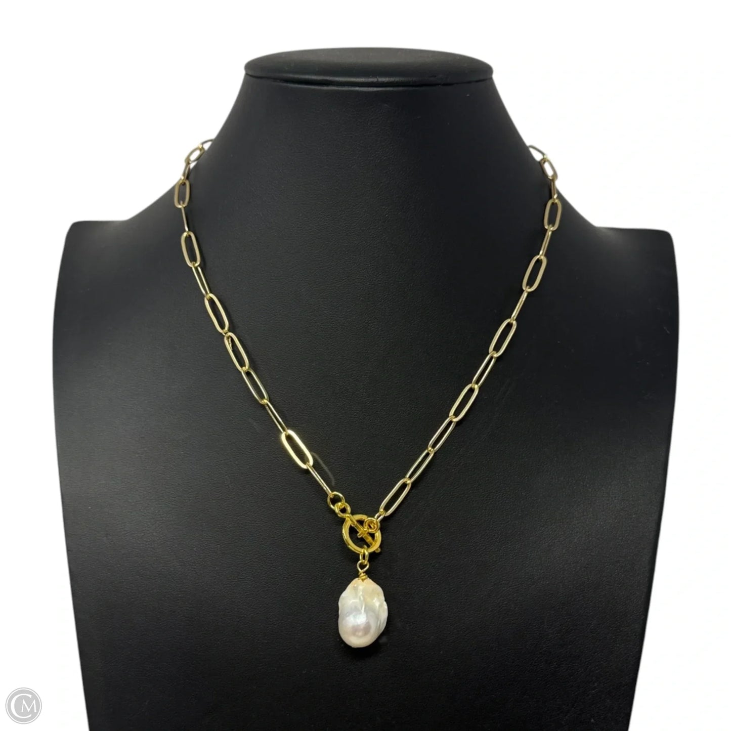 Bombshell Baroque on Toggle Paperclip Link Chain Necklace