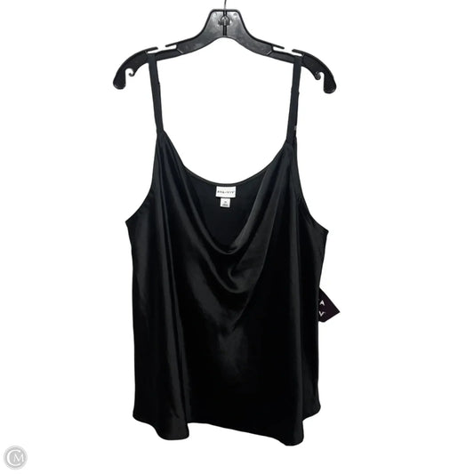 Top Cami By Ava & Viv In Black, Size: 3x
