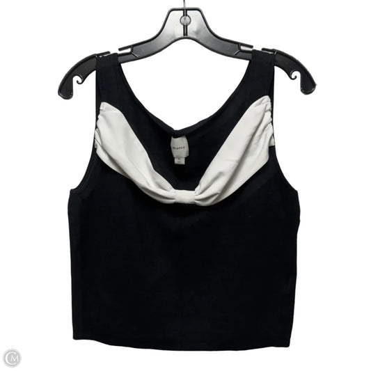 Top Sleeveless By Maeve In Black & White, Size: Xl