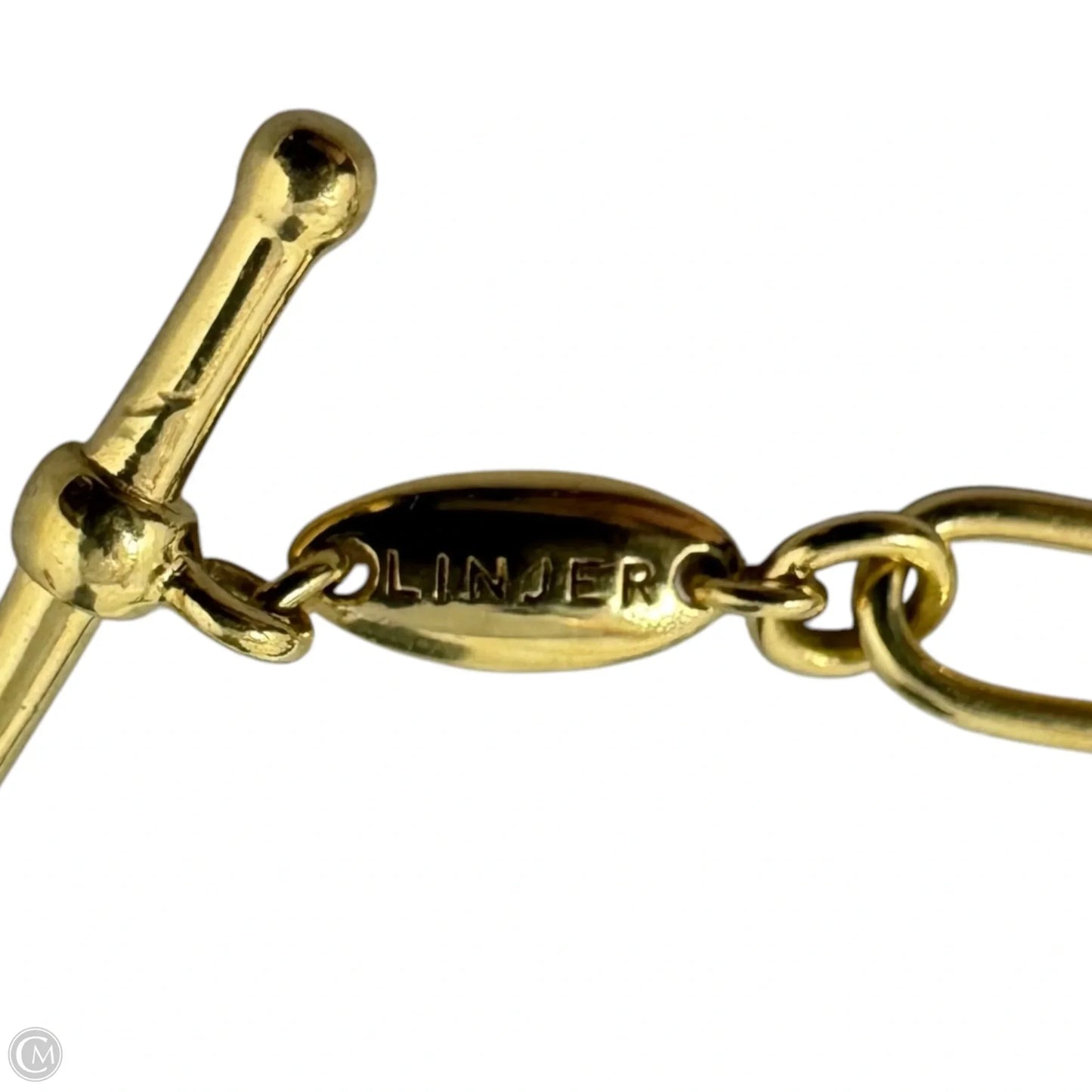 Paperclip Chain Toggle Bracelet Sterling Silver By Linjer
