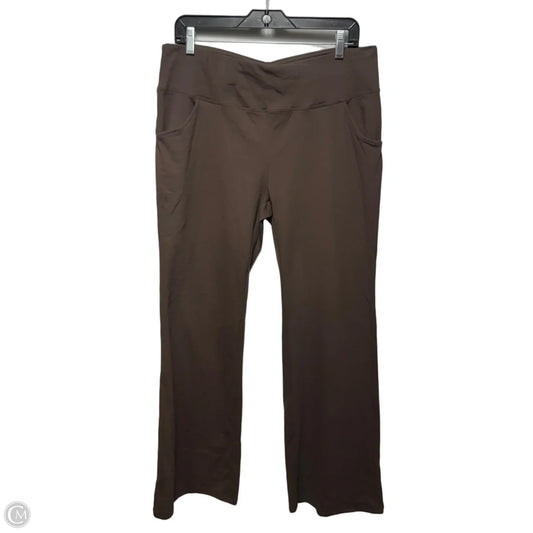 Straight Leg Athletic Pants By Iuga In Brown, Size: Xxl