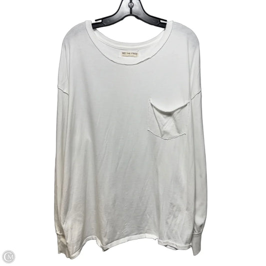Pocket Tee Top Long Sleeve By We The Free In White, Size: L
