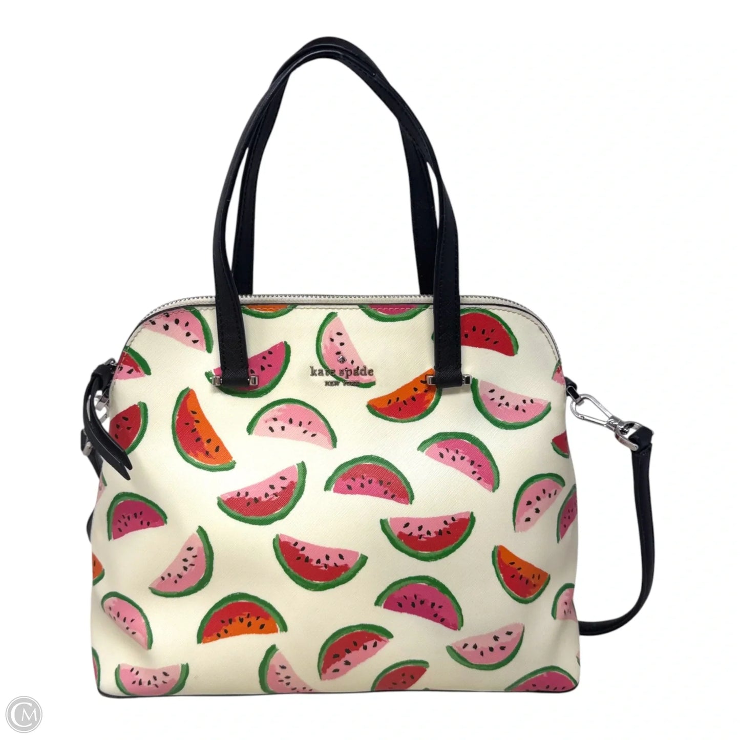 Maise Watermelon Satchel Handbag Designer By Kate Spade, Size: Medium