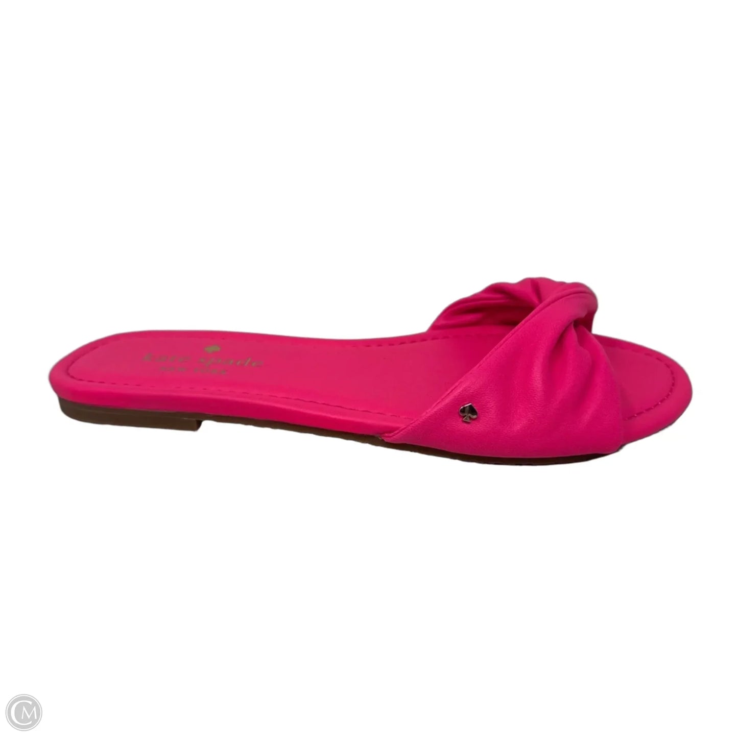 Twist Slide Sandals Designer By Kate Spade In Pink, Size: 7
