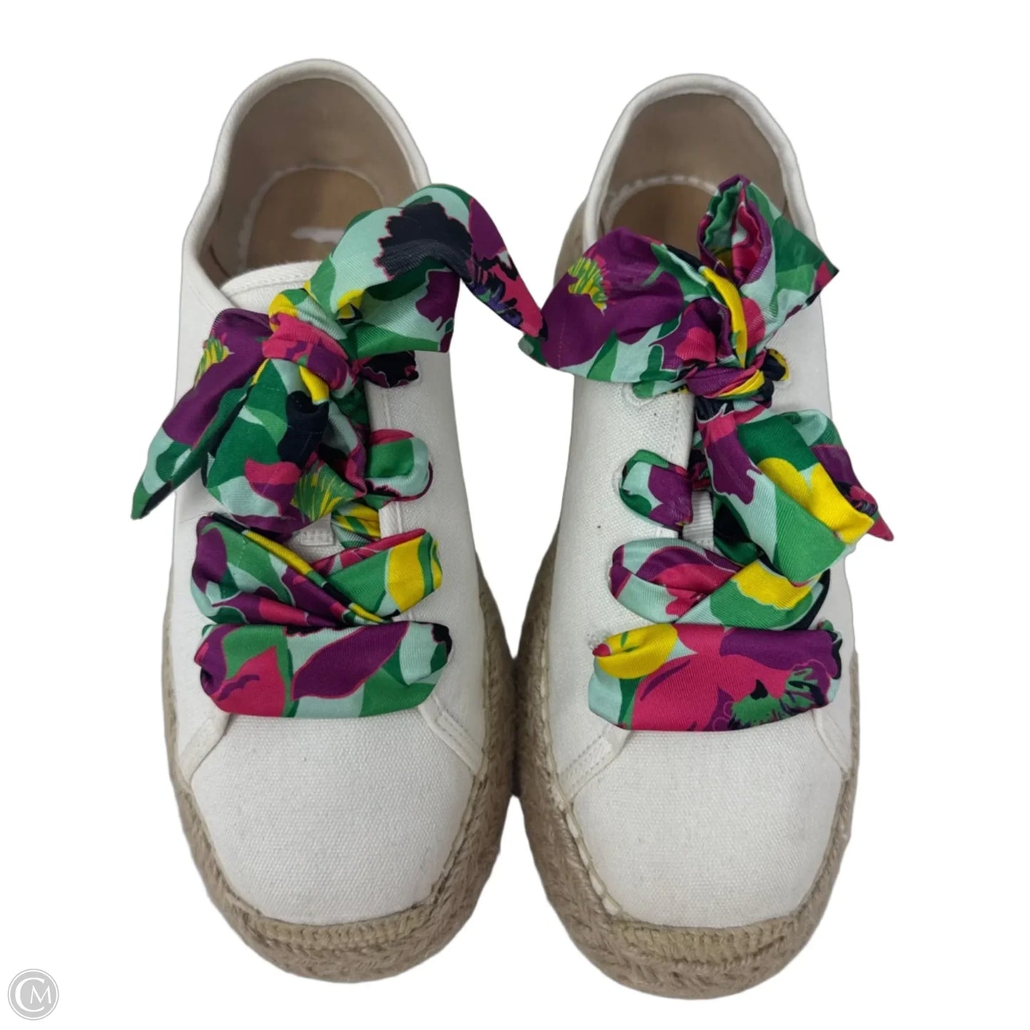 Eastwell Orchid Bloom Espadrille Shoes Designer By Kate Spade In Cream, Size: 6.5