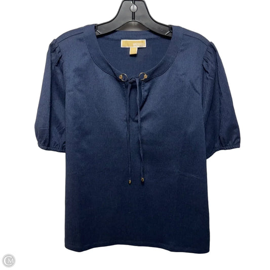 Top Short Sleeve By Michael By Michael Kors In Navy, Size: L