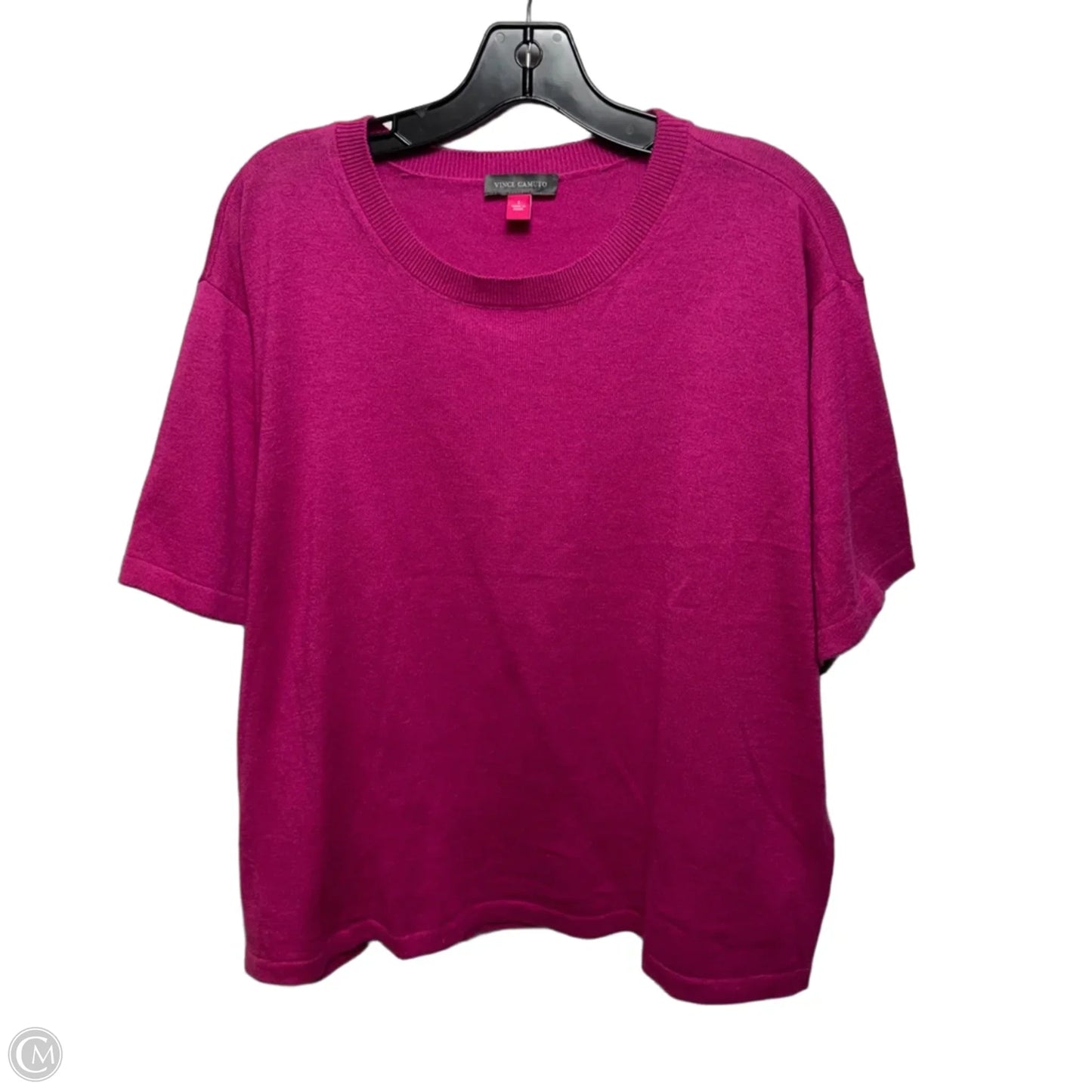 Top Short Sleeve By Vince Camuto In Peony Punch, Size: L