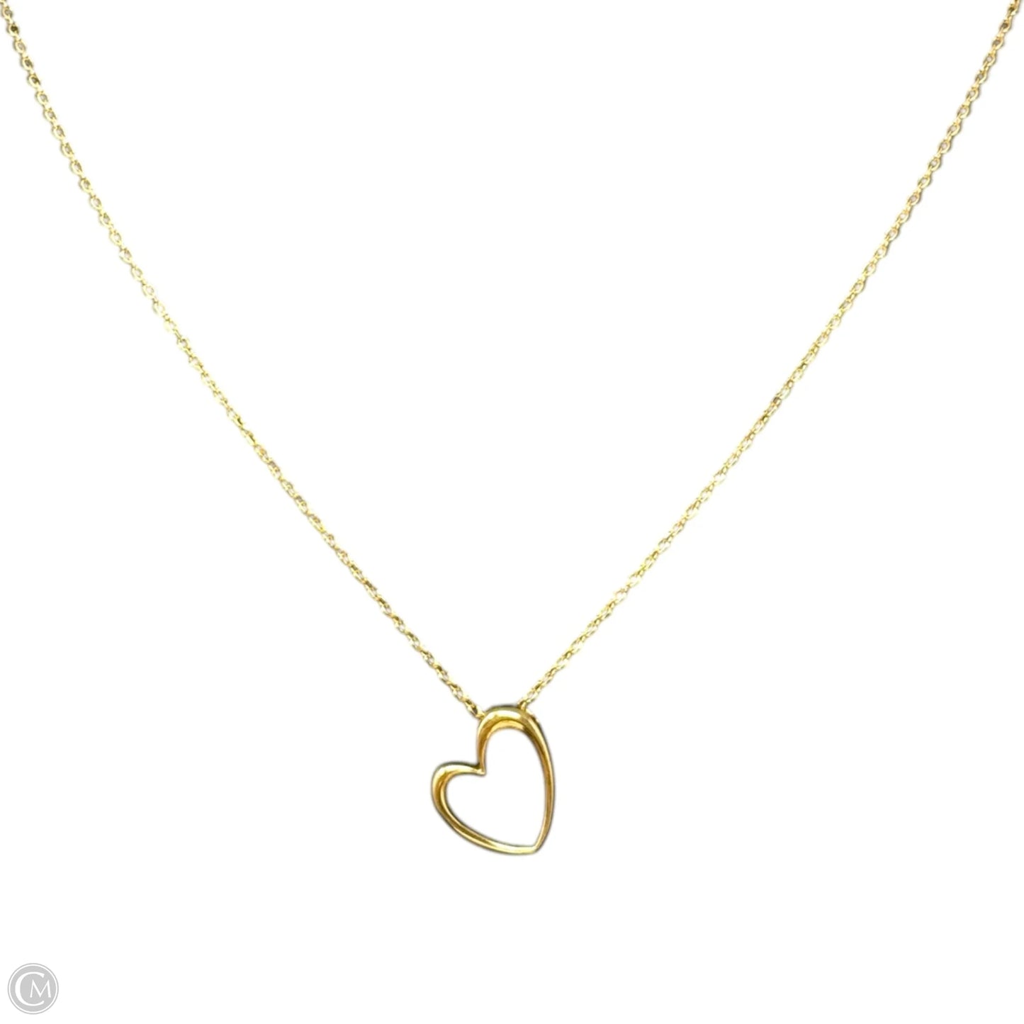 Bronze Open Heart Pendant Necklace By Dyadema Italy