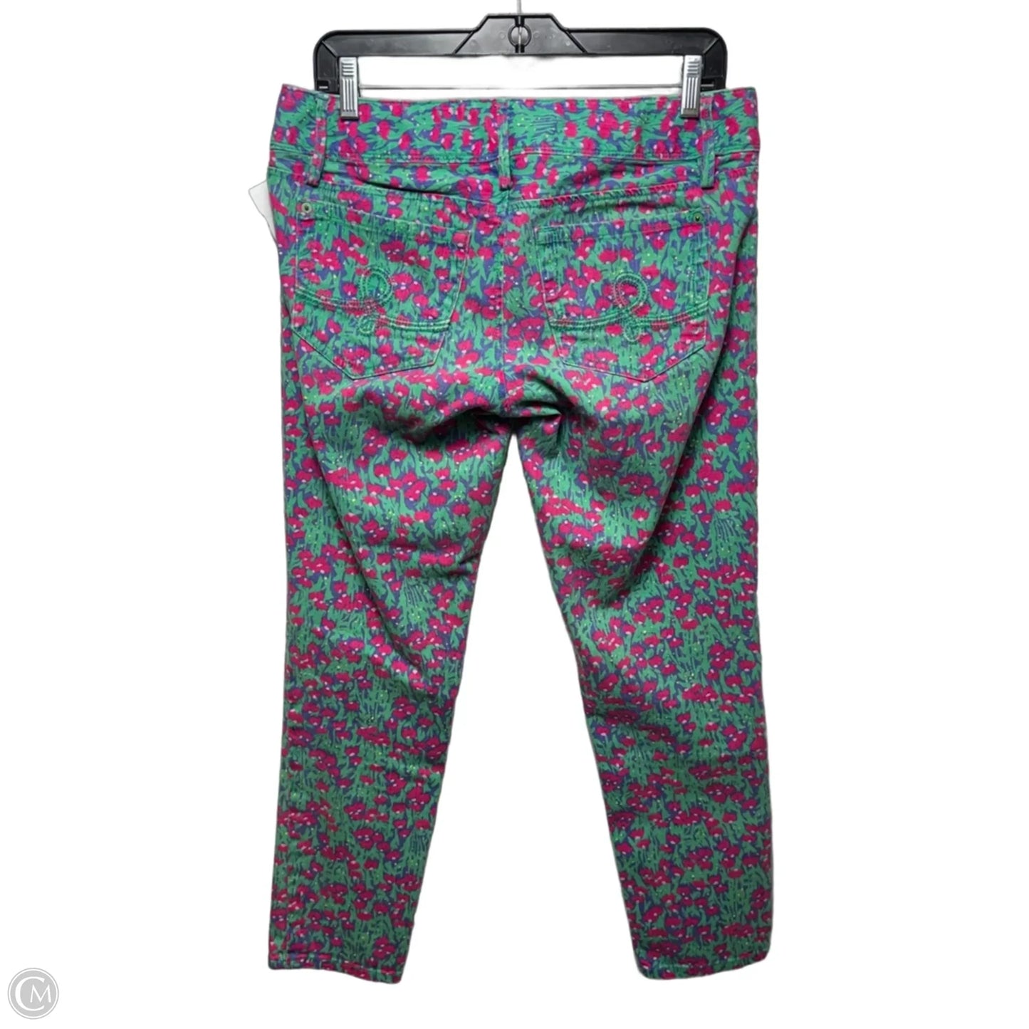 Worth Skinny Mini Jeans Designer By Lilly Pulitzer In Floral Print, Size: 6