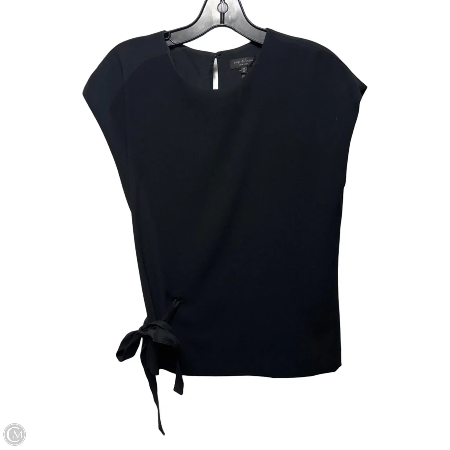 Side Tie Top Sleeveless By Rag And Bone In Black, Size: M