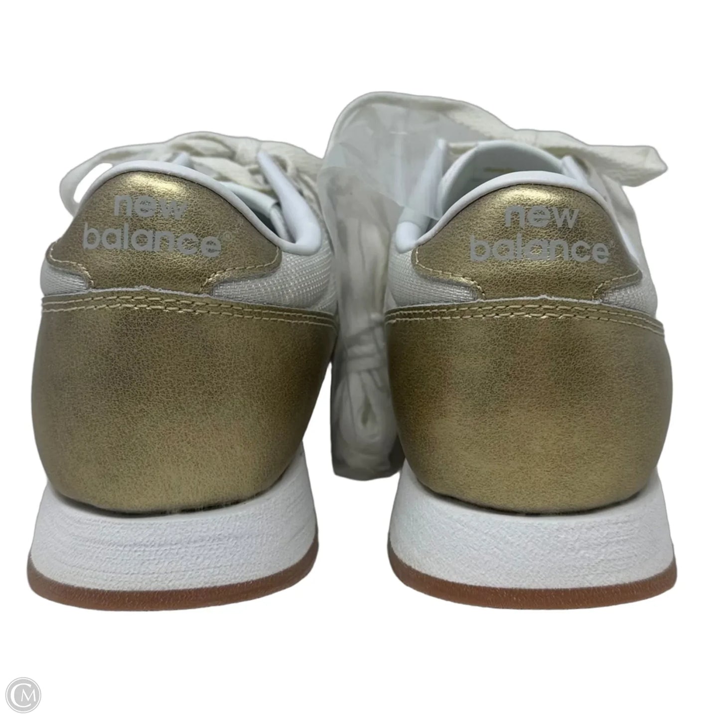 Shoes Athletic By New Balance In Gold & White, Size: 9.5