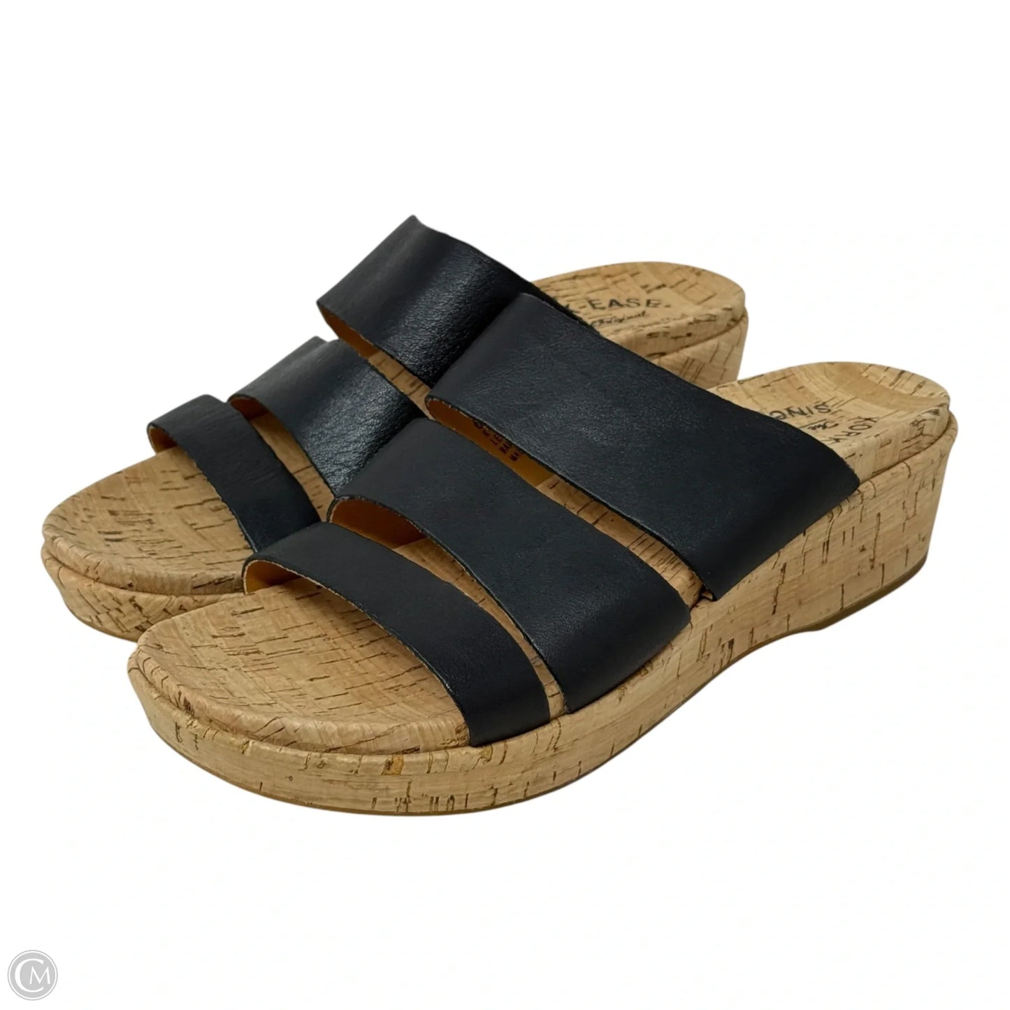 Menzie Wedge Sandals By Kork Ease In Black, Size: 6