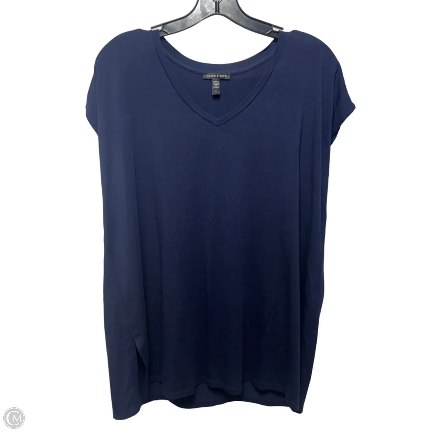 Top Sleeveless By Eileen Fisher In Navy, Size: S