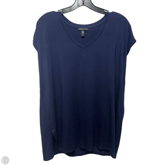 Top Sleeveless By Eileen Fisher In Navy, Size: S