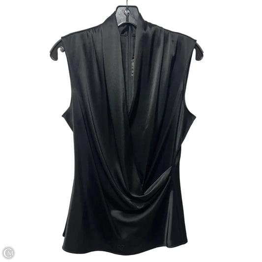 Cowl Wrap Top Sleeveless By St. John In Black, Size: 8