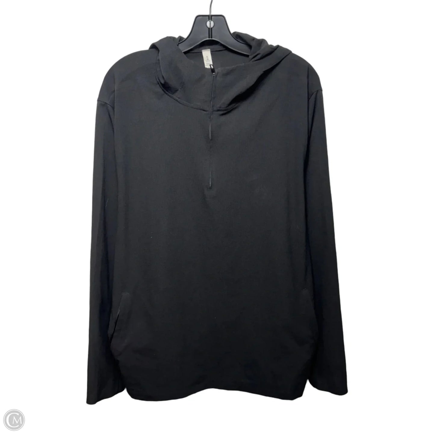 Athletic Jacket By Lululemon In Black, Size: Xl