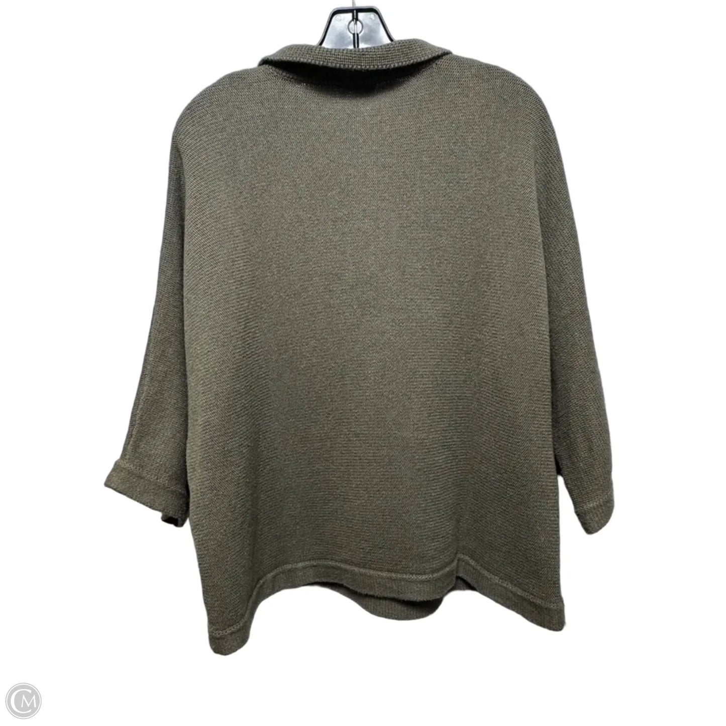 Sweater By Wrap In Green, Size: 10