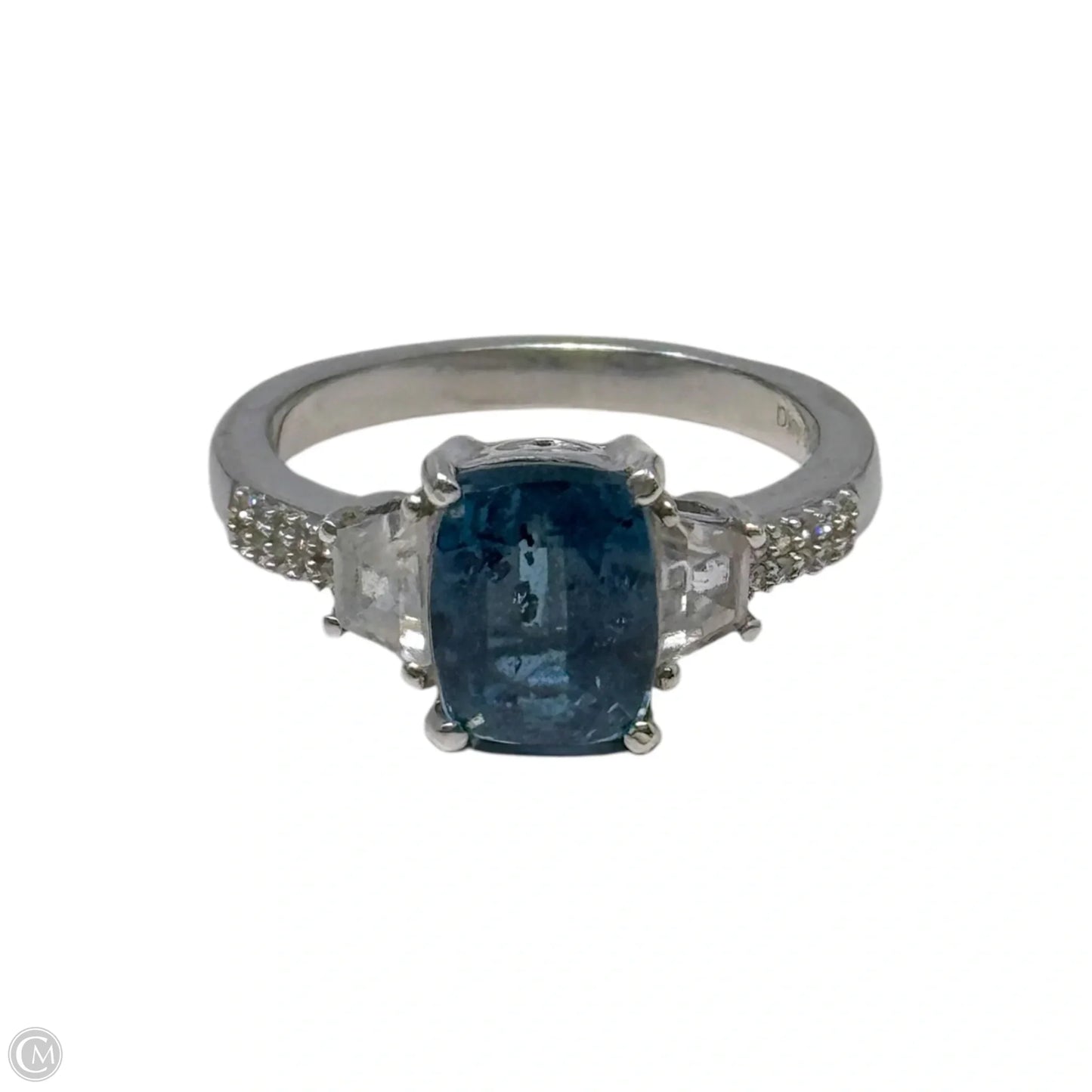 Blue Gem Sterling Silver Ring By D’Joy, Size: 7