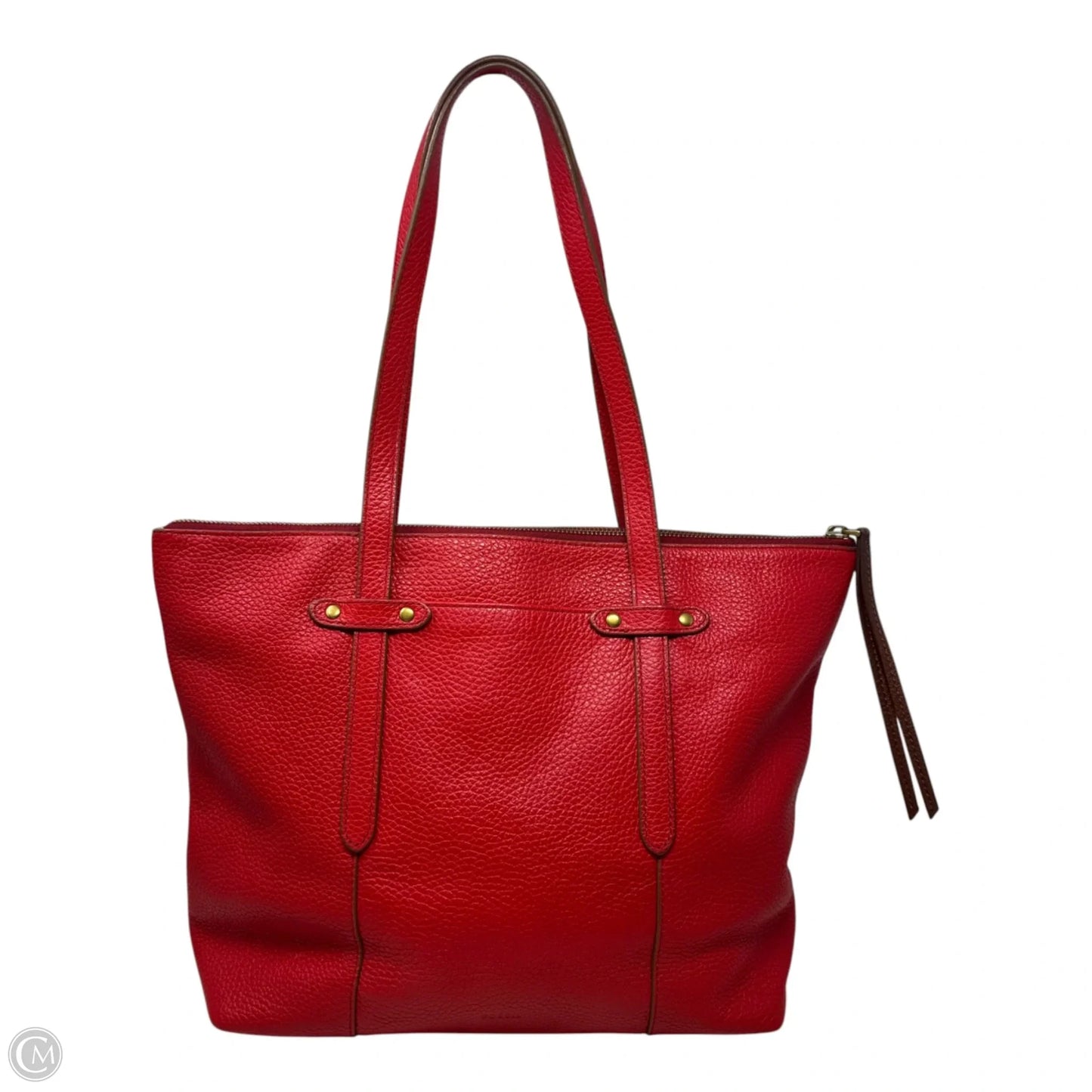 Tote Leather By Fossil, Size: Medium