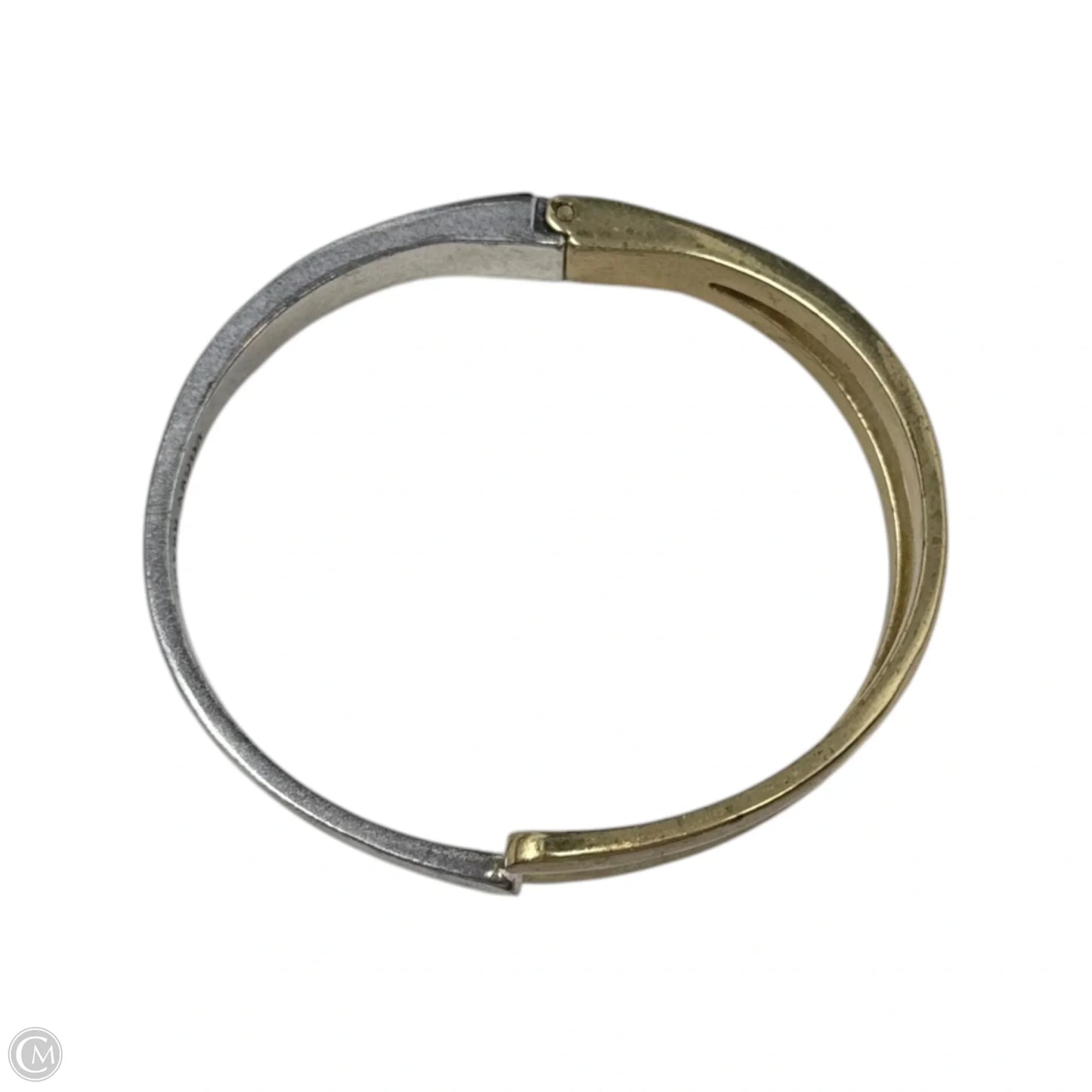 Two Tone Hinged Bracelet Cuff By Lucky Brand