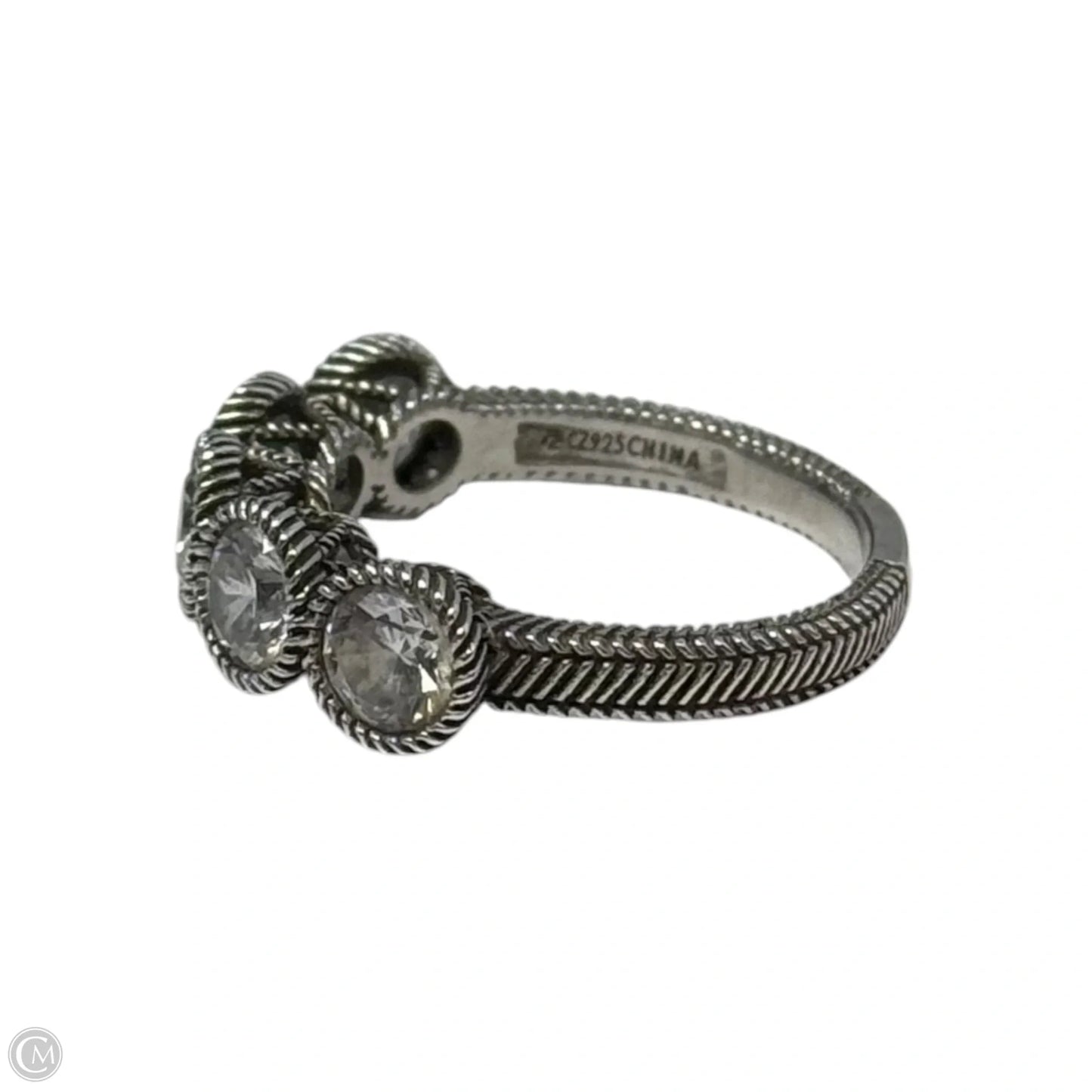 CZ Ring Sterling Silver By Judith Ripka, Size: 8