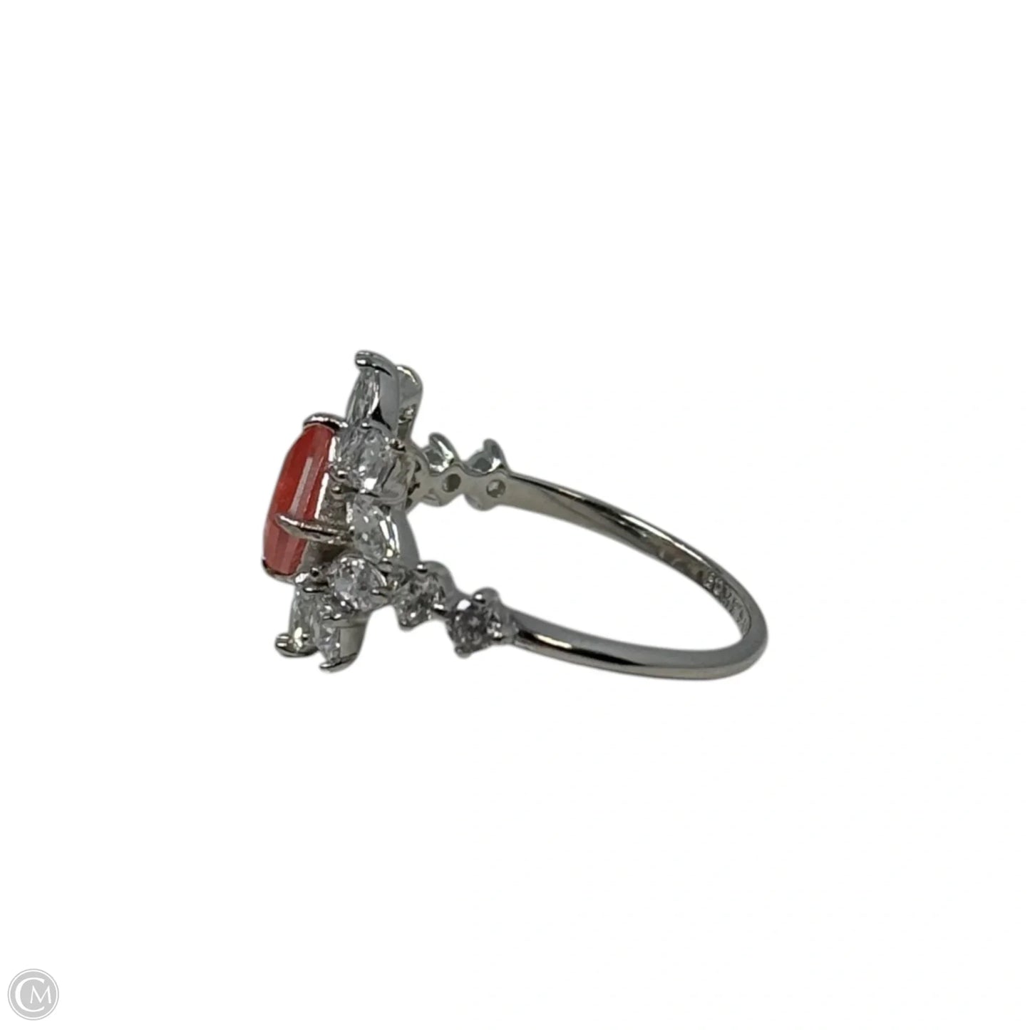 Pink Stone Ring Sterling Silver By Bomb Party, Size: 8