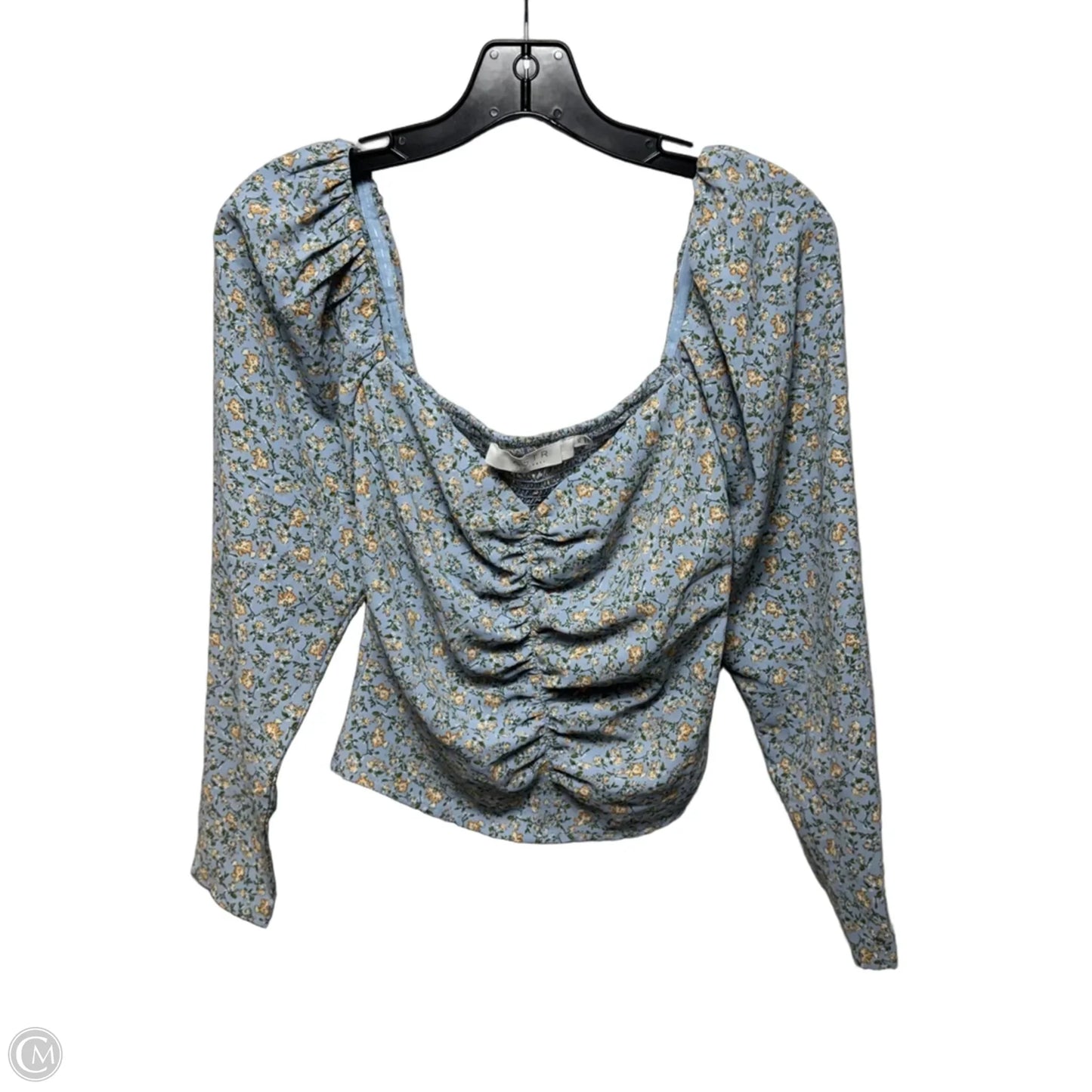 Top Long Sleeve By Astr The Label In Floral Print, Size: Xs