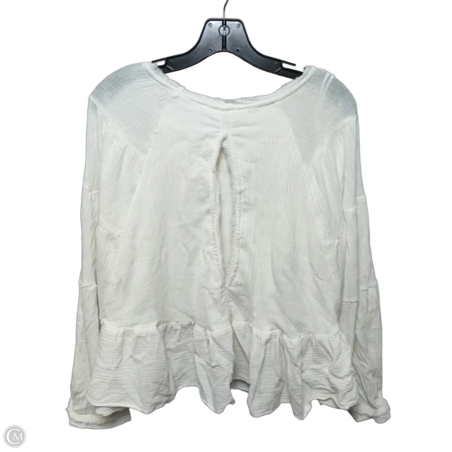 Top Long Sleeve By Free People In White, Size: L