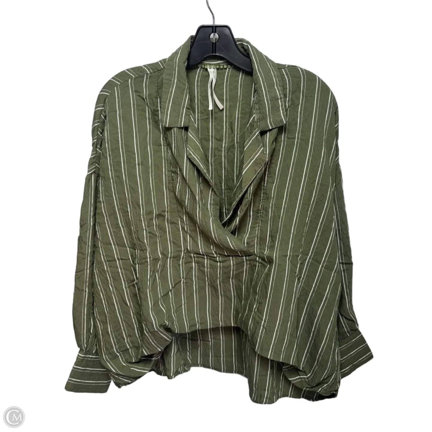 Top Long Sleeve By Anthropologie In Striped Pattern, Size: S