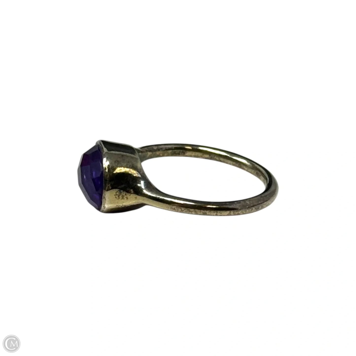 Purple Gem Ring Sterling Silver, Size: 8