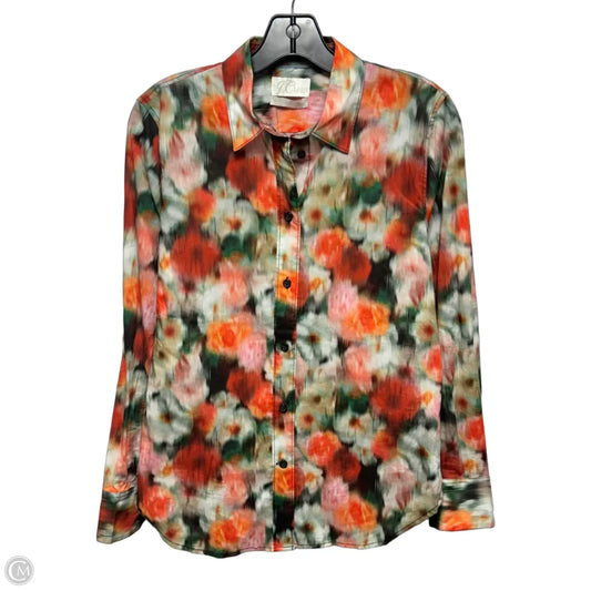 Liberty Print Slim Fit Cotton Shirt By J. Crew In Hazy Days Floral Print , Size: 4