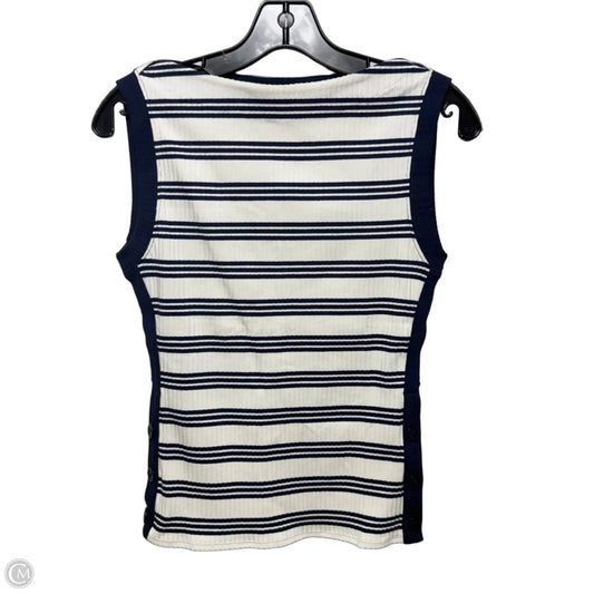 Boat Neck Top Sleeveless By J. Crew In Striped Pattern, Size: Xs
