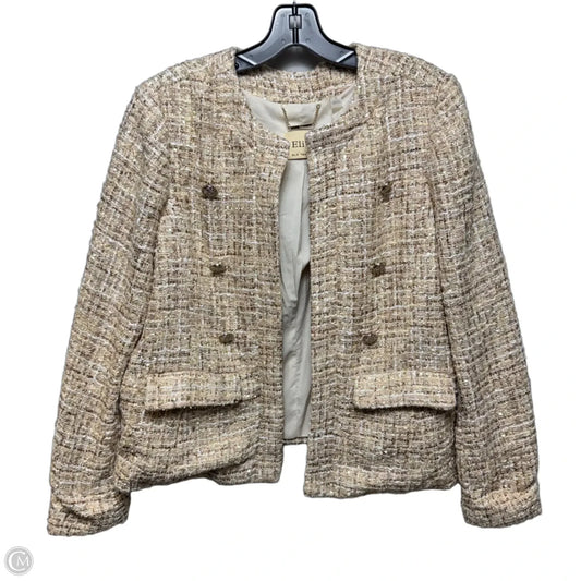 Metallic Tweed Blazer By Elie Tahari In Multi-colored, Size: 12