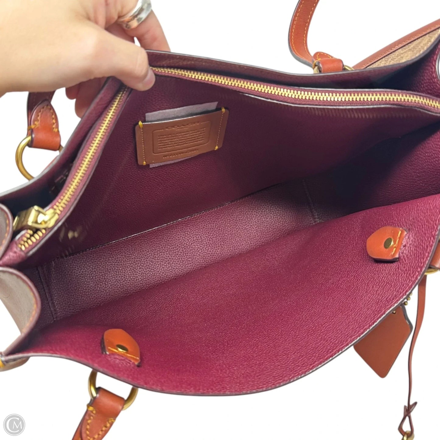 Tyler Carryall Handbag Designer By Coach, Size: Medium